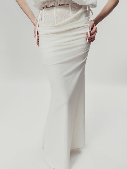 AnnoMundi Lace Corset Venus Mermaid Maxi Skirt With Flared Hem