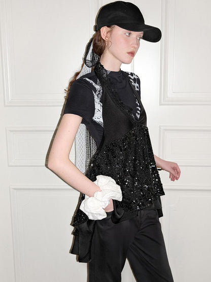 AnnoMundi Lace Filigree Print Fitted Tee
