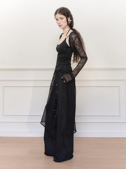 AnnoMundi Lace Jacquard Modal Sheer Bolero