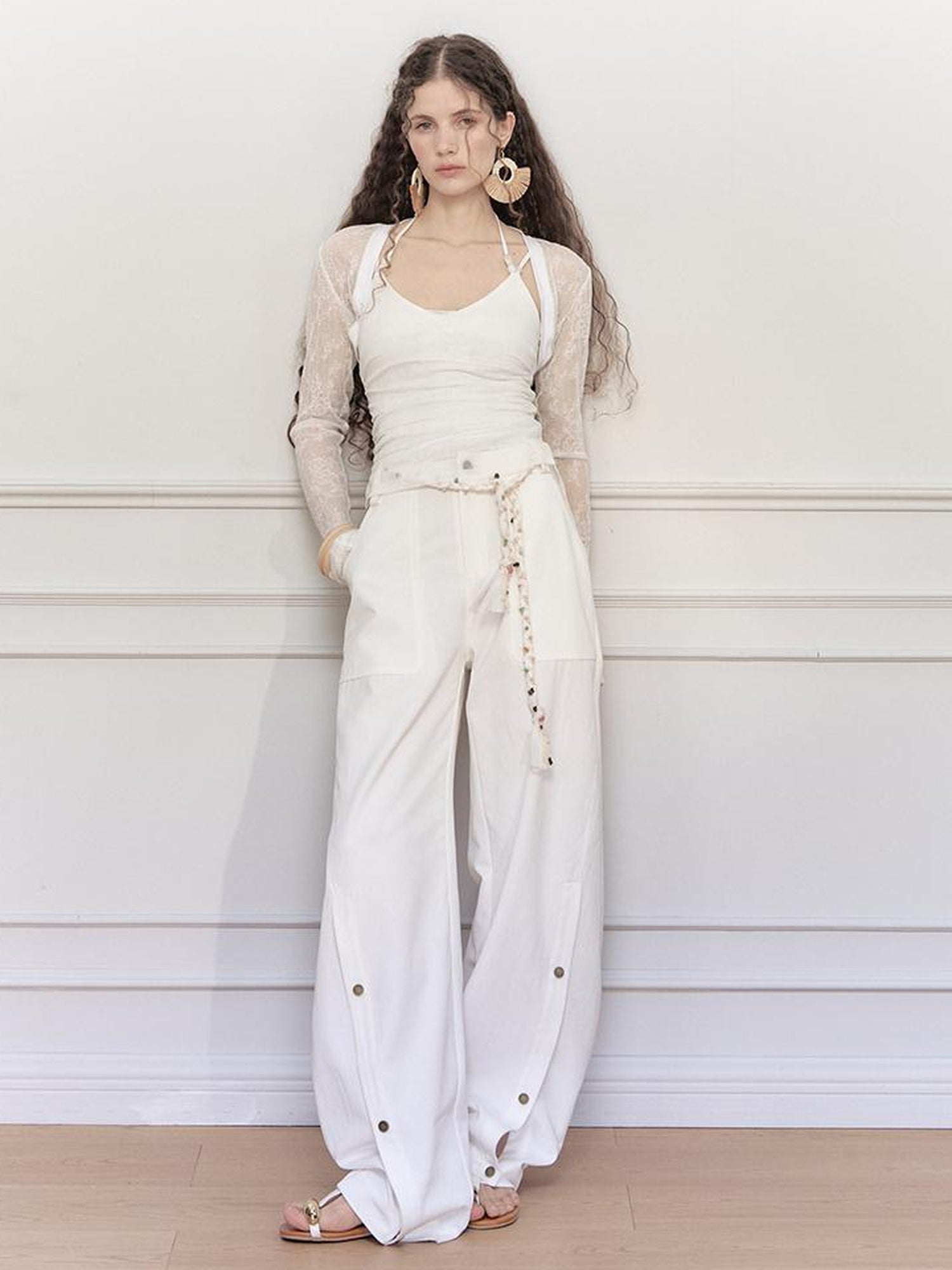 AnnoMundi Lace Jacquard Modal Sheer Bolero