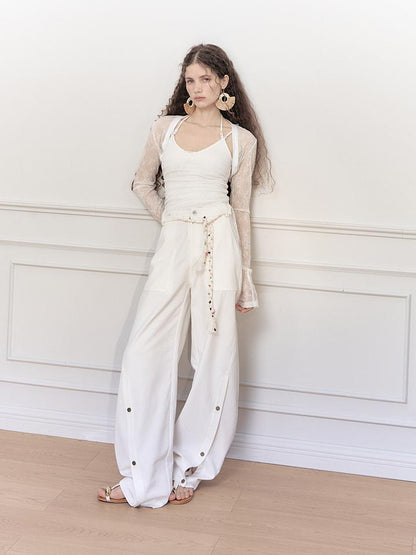 AnnoMundi Lace Jacquard Modal Sheer Bolero