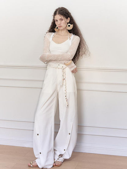 AnnoMundi Lace Jacquard Modal Sheer Bolero