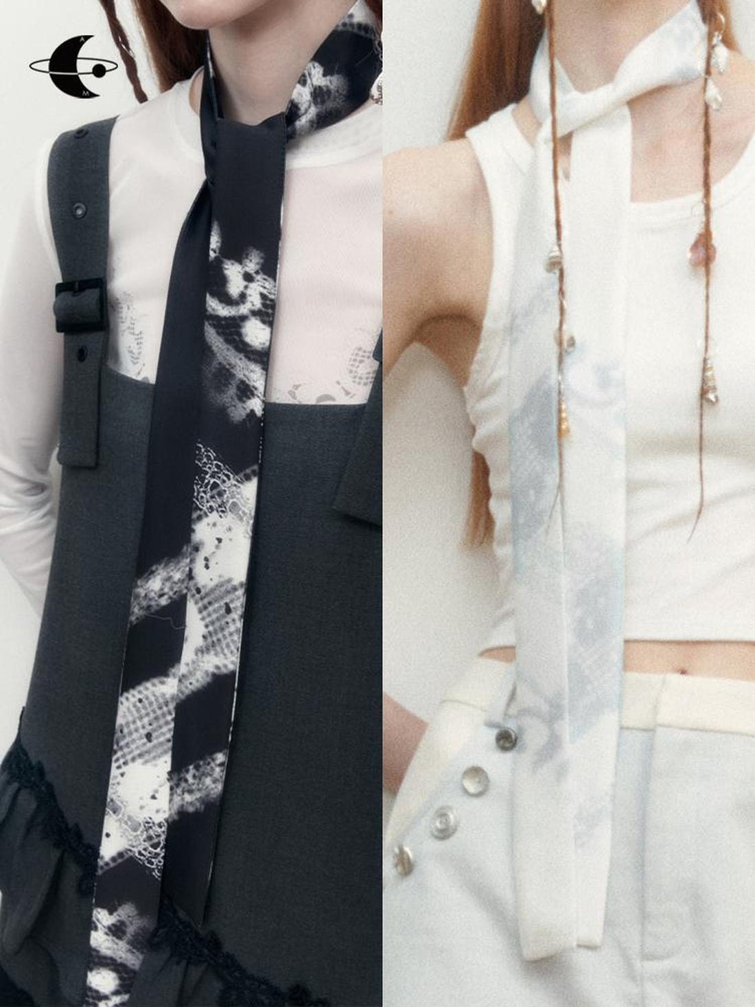 AnnoMundi Lace Jacquard Slim Tie