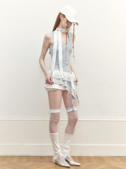 AnnoMundi Lace Jacquard Slim Tie