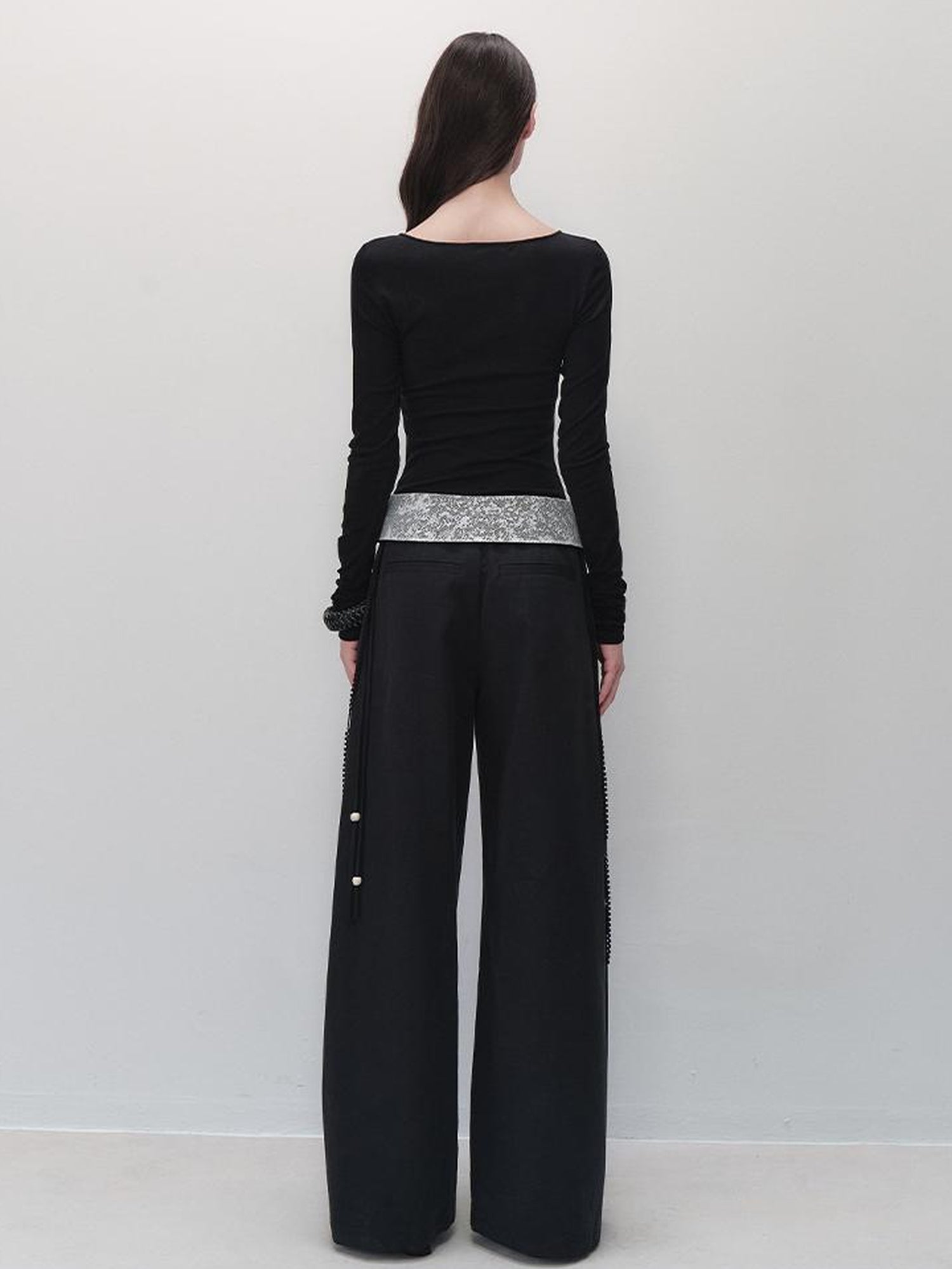 AnnoMundi Lace Knit Beaded Tee