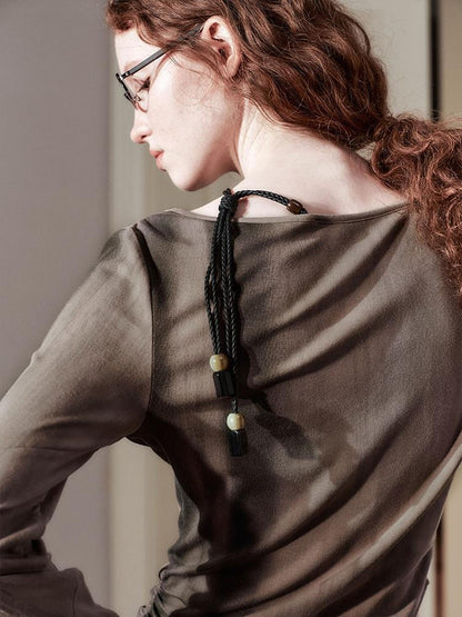 AnnoMundi Lace Knit Spring Sculptural Top
