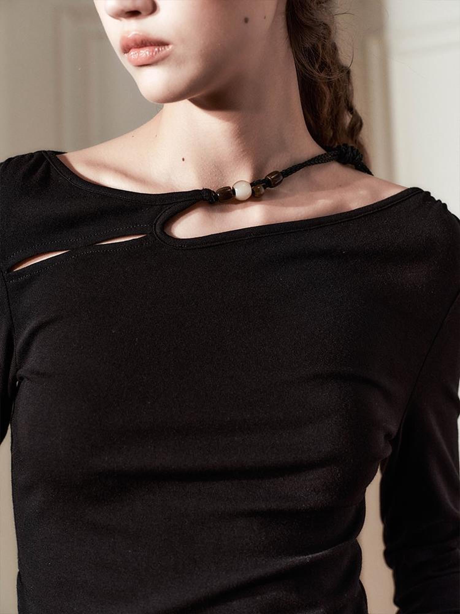 AnnoMundi Lace Knit Spring Sculptural Top