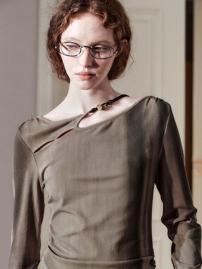 AnnoMundi Lace Knit Spring Sculptural Top