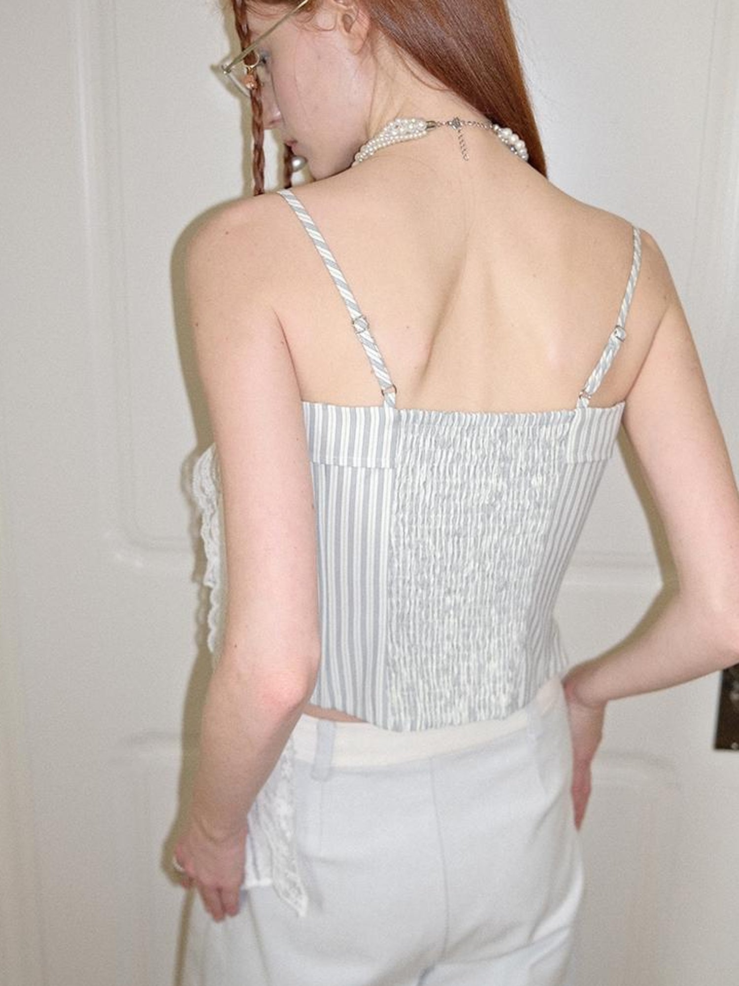 AnnoMundi Lace Trimmed Asymmetric Camisole