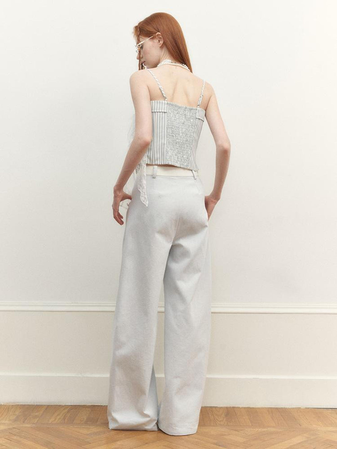 AnnoMundi Lace Trimmed Asymmetric Camisole