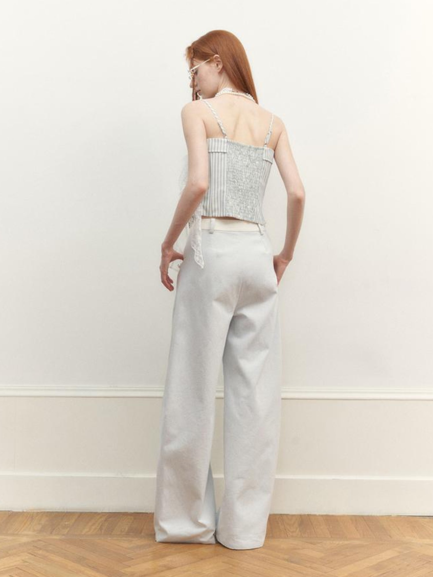 AnnoMundi Lace Trimmed Asymmetric Camisole