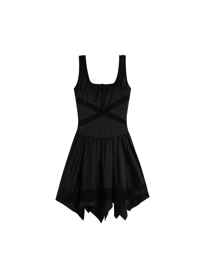 AnnoMundi Lace Trimmed Cutout Petal Hem Sundress