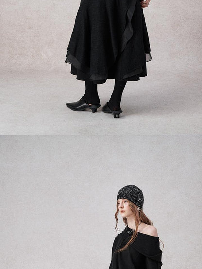 AnnoMundi Layered A Line Sheer Skirt
