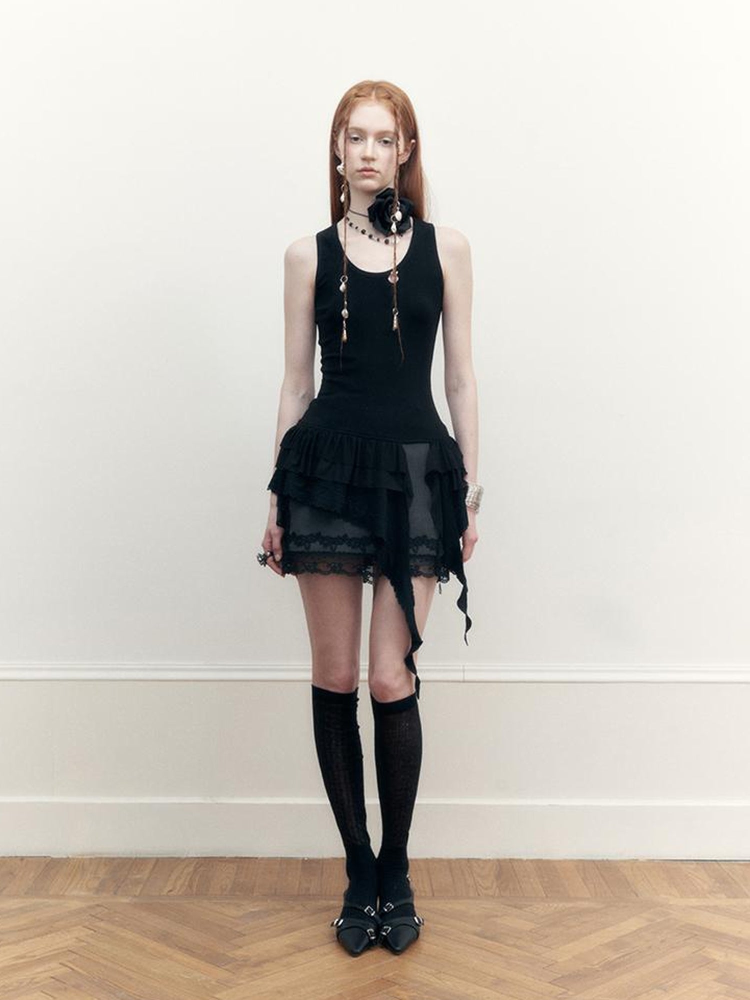 AnnoMundi Layered Lace A Line Skirt