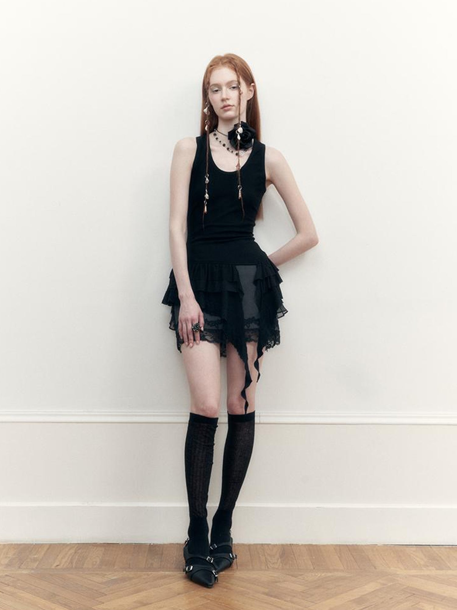 AnnoMundi Layered Lace A Line Skirt