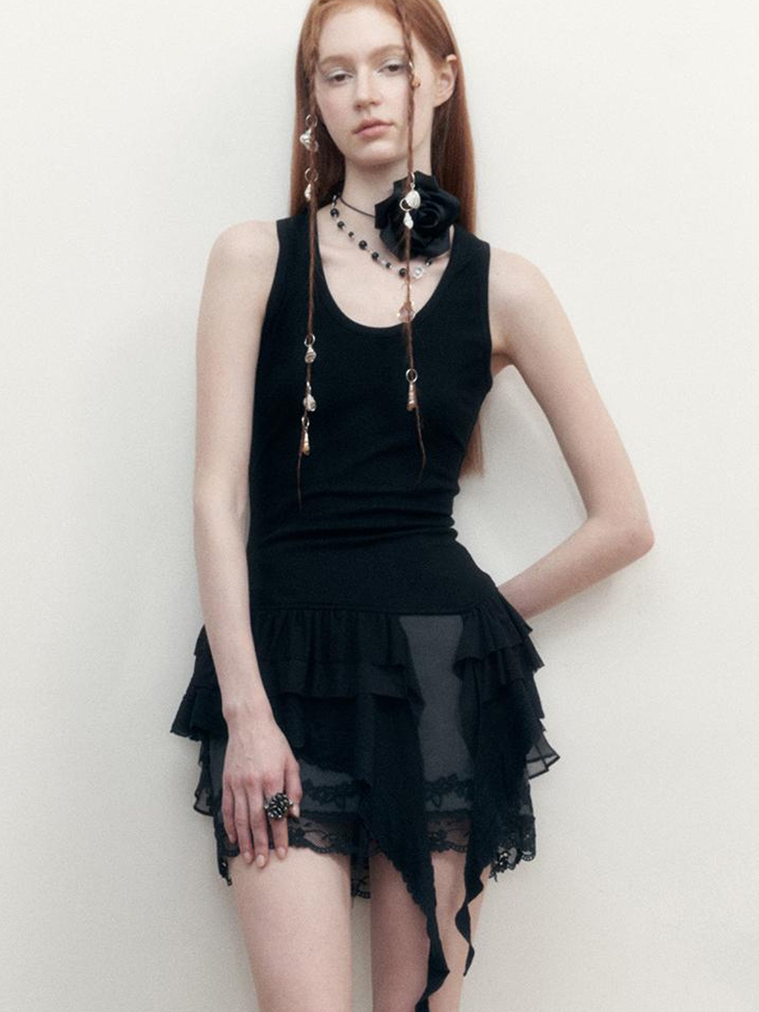 AnnoMundi Layered Lace A Line Skirt