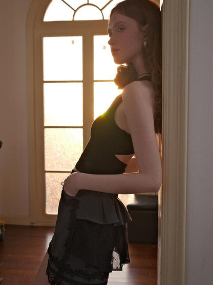 AnnoMundi Layered Lace A Line Skirt