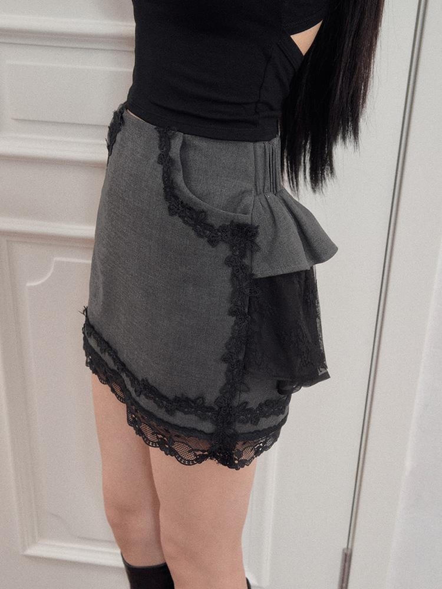 AnnoMundi Layered Lace A Line Skirt