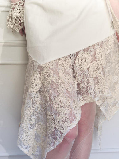 AnnoMundi Layered Lace Asymmetrical A Line Skirt