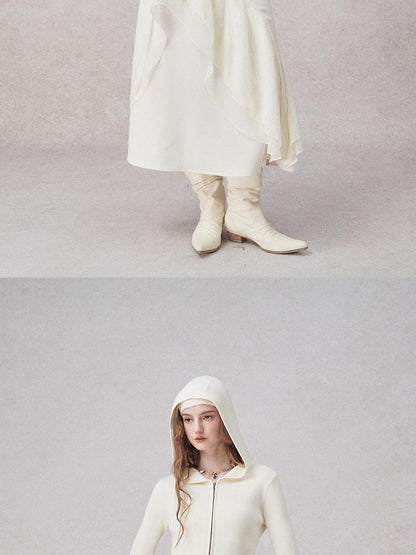 AnnoMundi Light Stealth Hooded Knit Split Top
