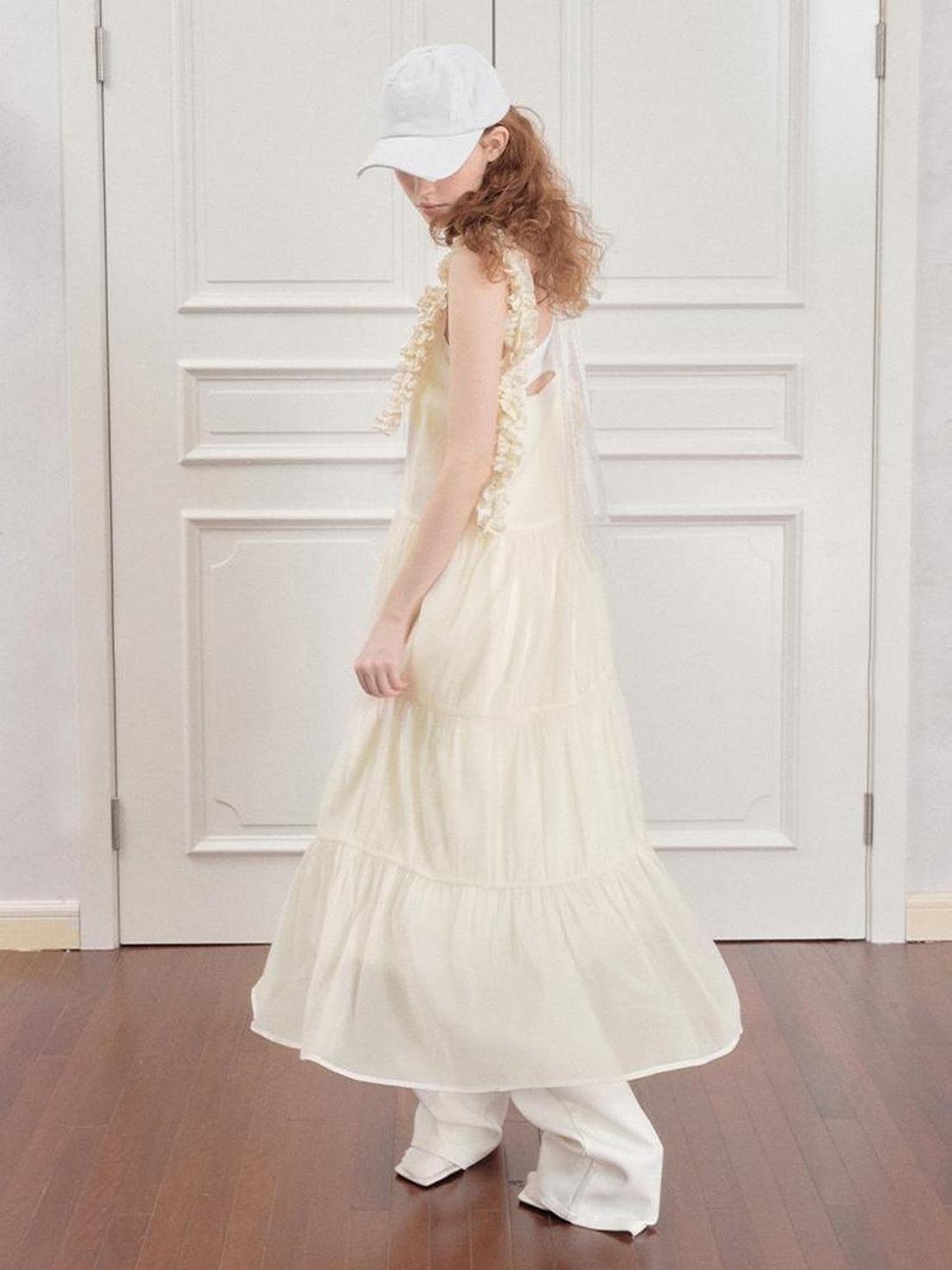 AnnoMundi Lightwave Slip Dress V Neck T Shirt Long Sleeve