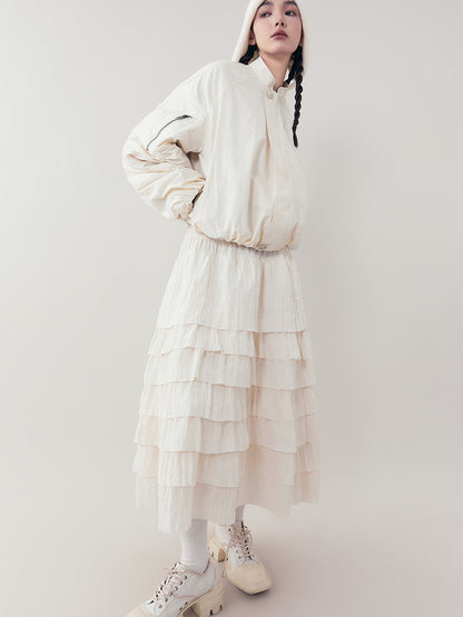 AnnoMundi Lightweight Pleated Short Jacket