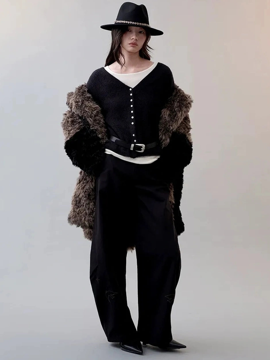 Lightweight Shell Button Knit Cardigan Cardigan