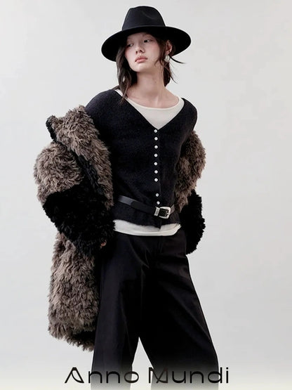 Lightweight Shell Button Knit Cardigan Cardigan