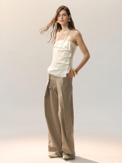 AnnoMundi Low Saturation Pleated Sheen 3D Folded Edge Shell Women&