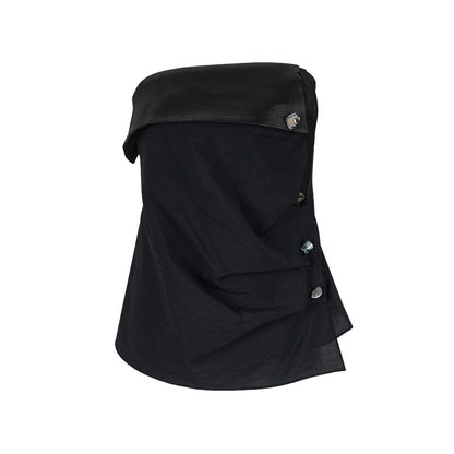 AnnoMundi_Low_Saturation_Solid_Pleated_3D_Folded_Edge_Shell_Workwear_Women&