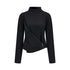 AnnoMundi_Matte_Diagonal_Waist_Pleat_Stand_Collar_Women&