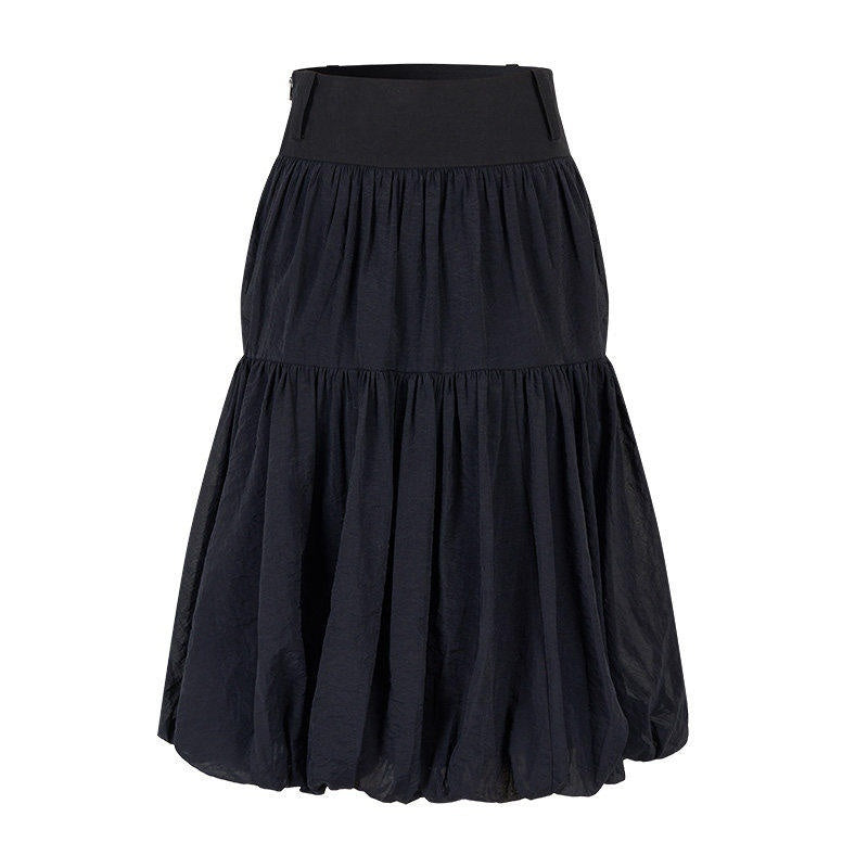 AnnoMundi Mid Length Spliced Sheer Waist Puffed Women&