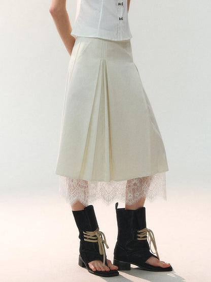 AnnoMundi Midnight Asymmetric Pleated A Line Women&