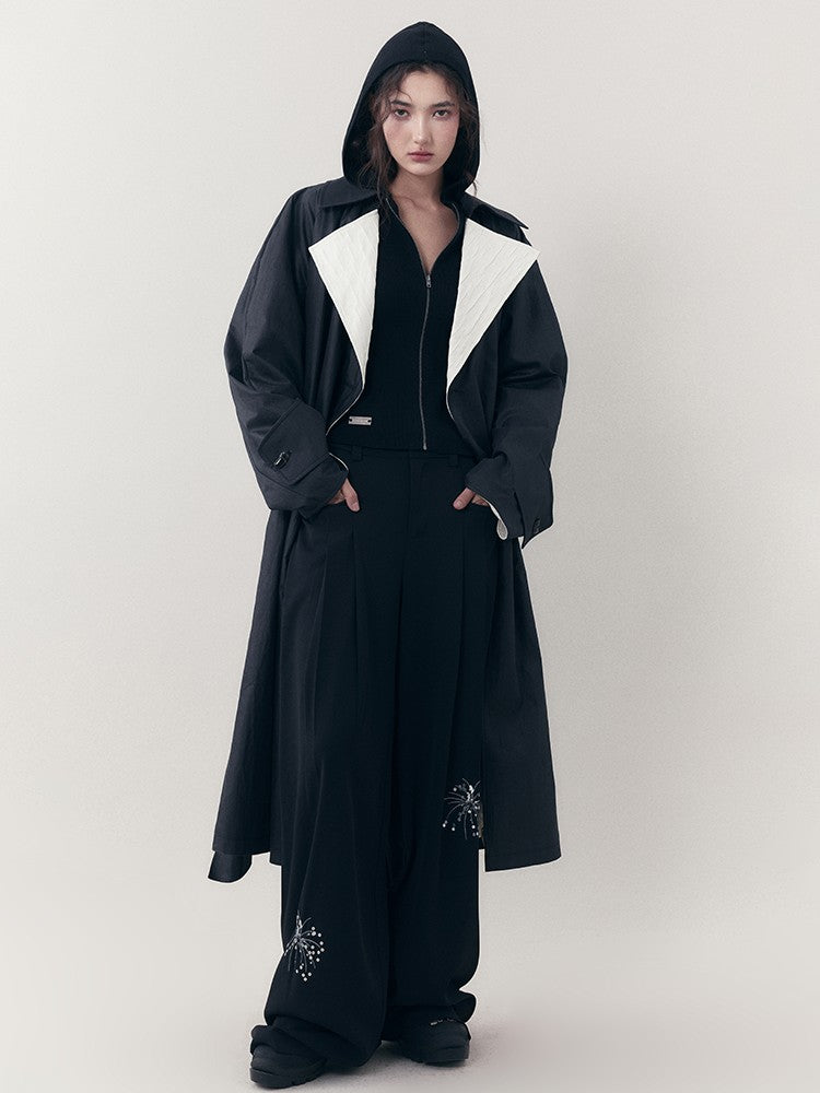 AnnoMundi Midnight Vintage Slim Hooded Zipper Pullover Women&