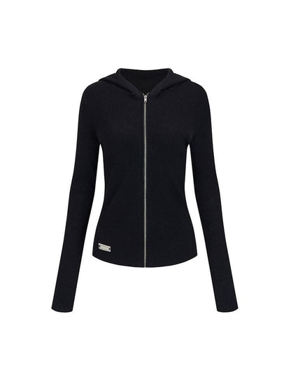 AnnoMundi Midnight Vintage Slim Hooded Zipper Pullover Women&