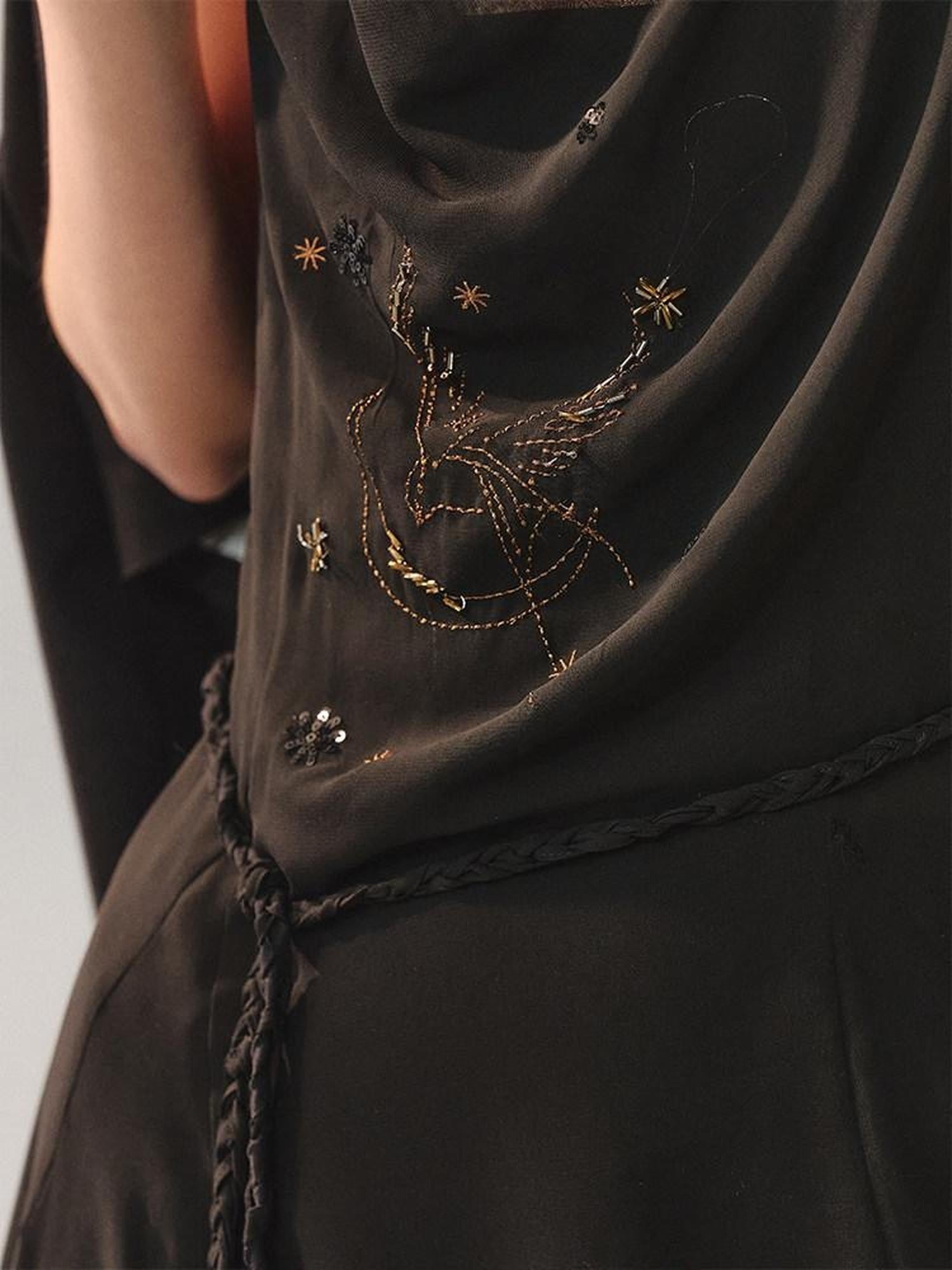 AnnoMundi Moon Shadow Star Beaded Embroidery Women&