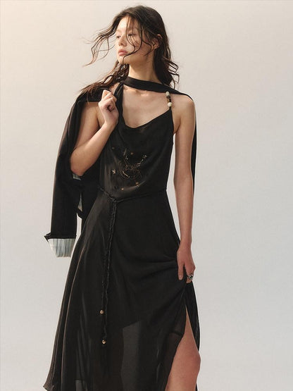 AnnoMundi Moon Shadow Star Beaded Embroidery Women&
