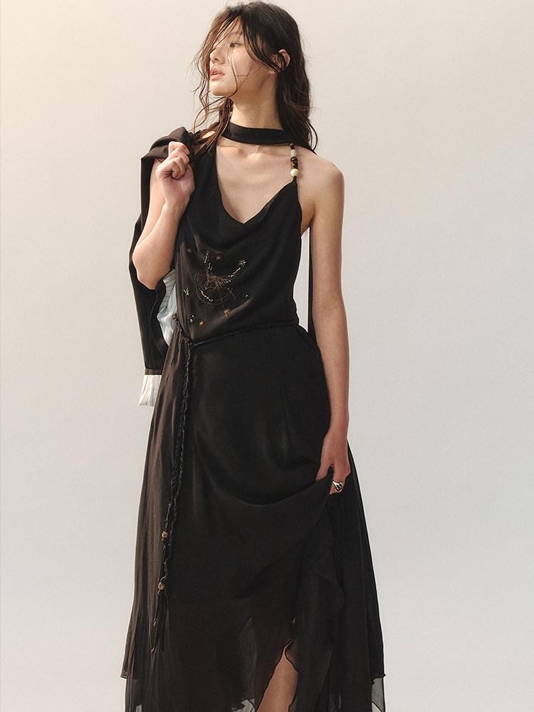 AnnoMundi Moon Shadow Star Beaded Embroidery Women&