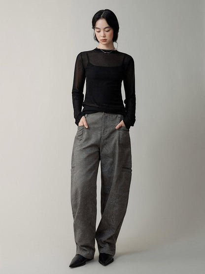 AnnoMundi Mystic Shadow Sheer Rose Jacquard Knit Women&