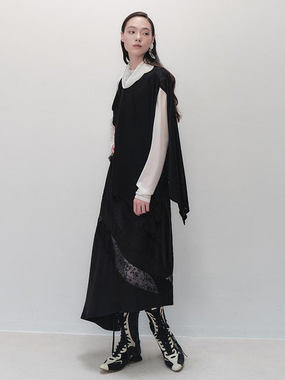 AnnoMundi Nightfall Edge Asymmetric Tunic V Neck T Shirt Long Sleeve