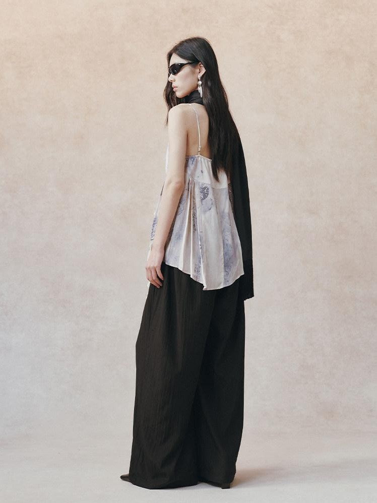 AnnoMundi Ombre Ink Wash Floral Irregular Ruffle Women&