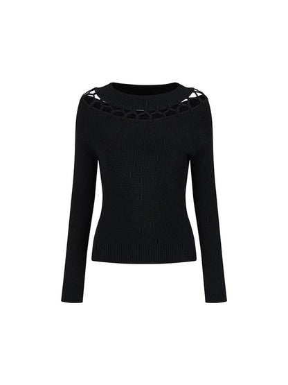 AnnoMundi Openwork Knit Cluster Knot Top