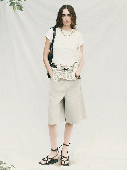 AnnoMundi Openwork Layered Mesh Shrug