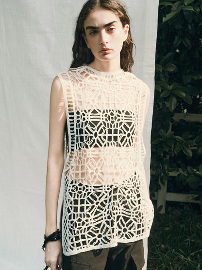 AnnoMundi Openwork Layered Mesh Shrug