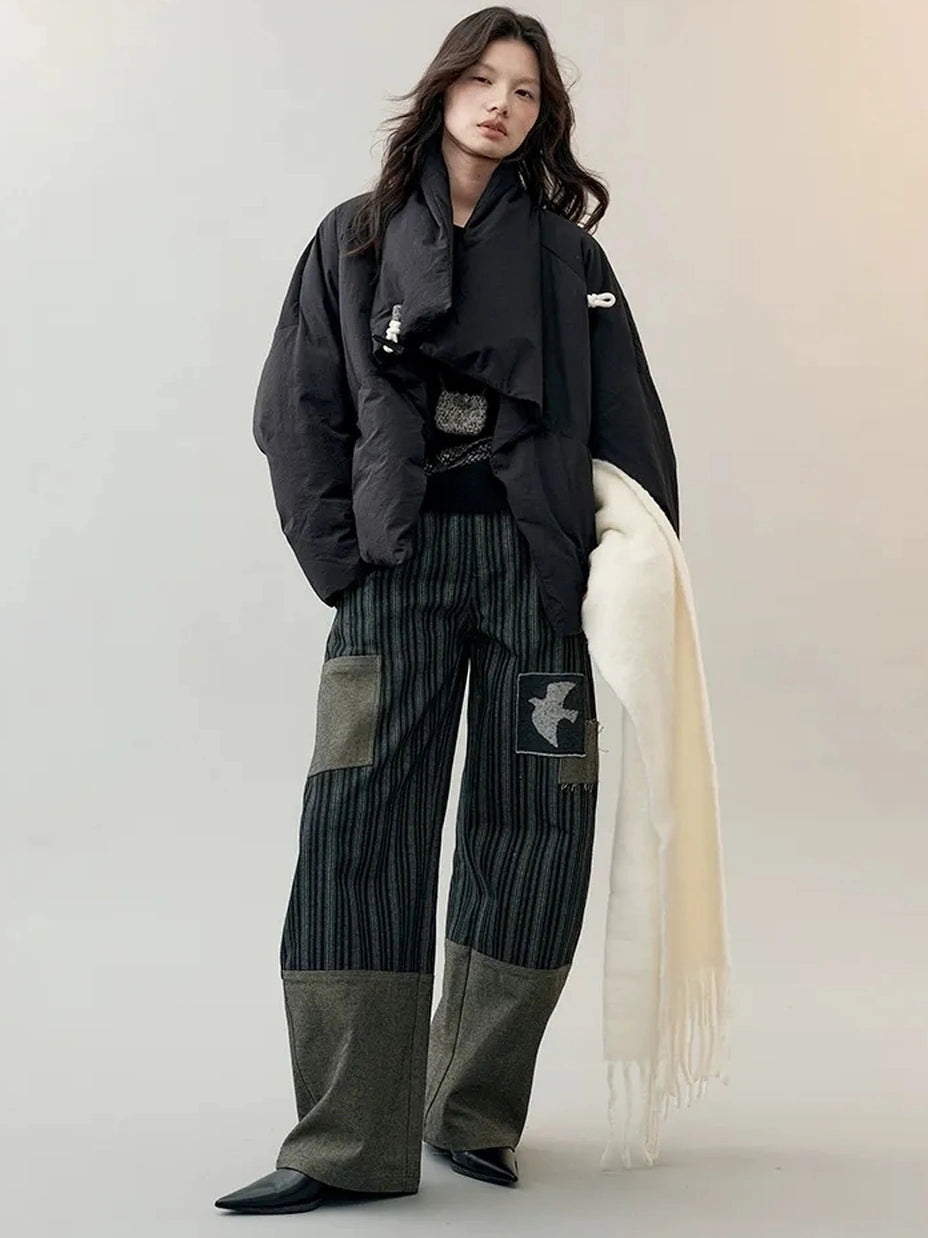 AnnoMundi Oversized Lapel Goose Down Coat Down Jacket