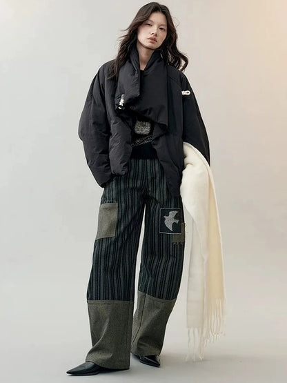 AnnoMundi Oversized Lapel Goose Down Coat Down Jacket