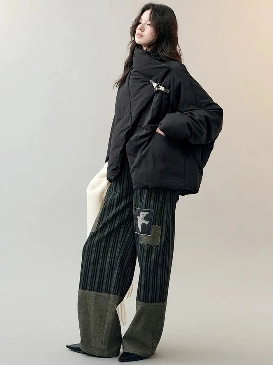 AnnoMundi Oversized Lapel Goose Down Coat Down Jacket