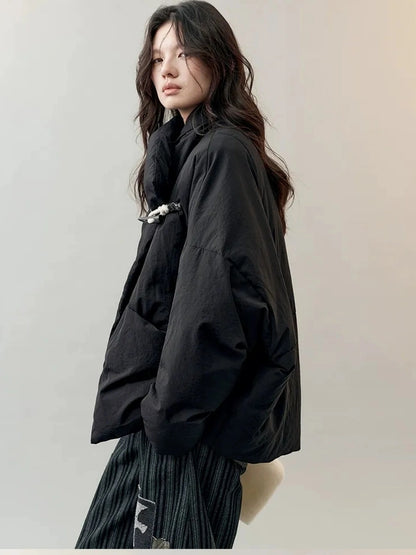 AnnoMundi Oversized Lapel Goose Down Coat Down Jacket