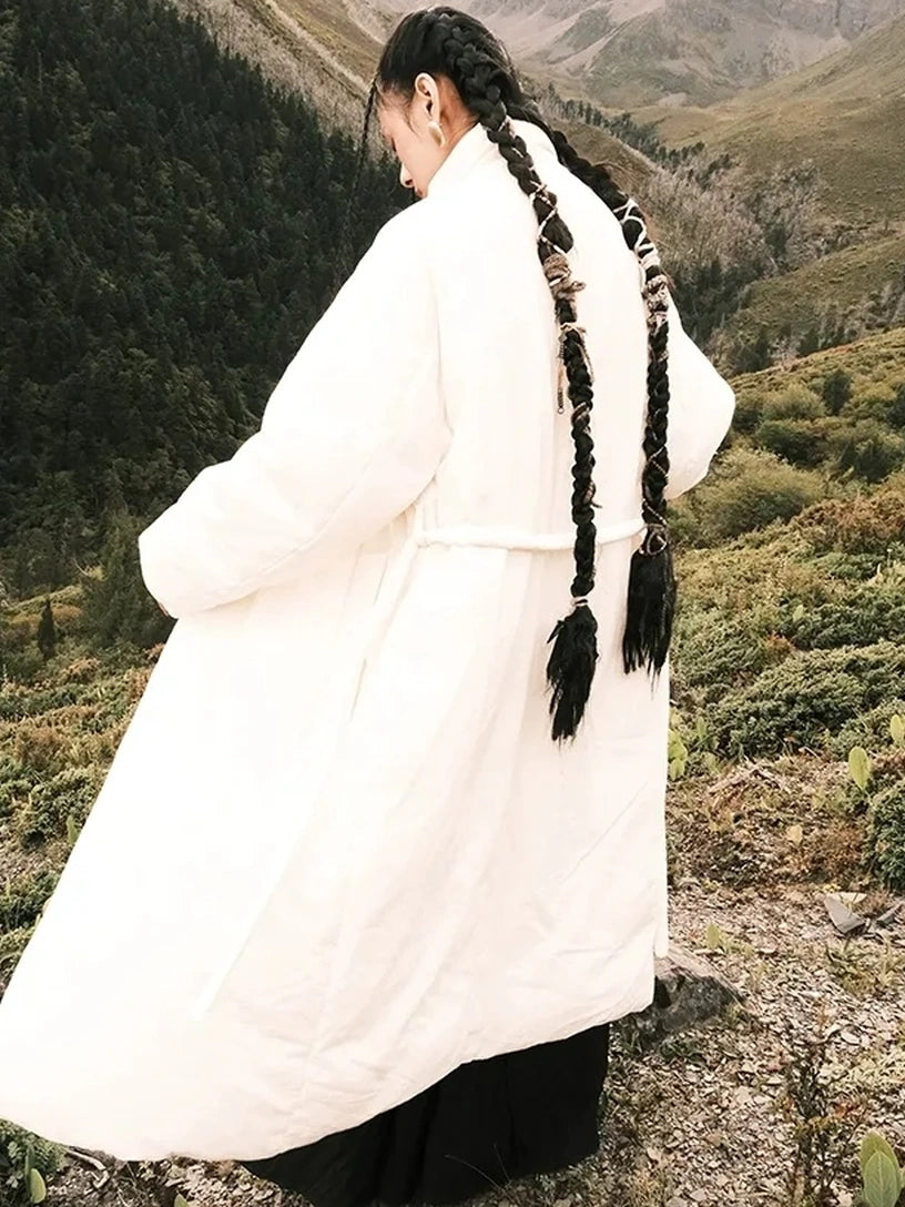 AnnoMundi Oversized Lapel Goose Down Coat Down Jacket