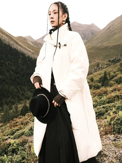 AnnoMundi Oversized Lapel Goose Down Coat Down Jacket